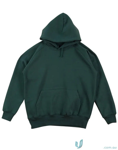 Dark green fleecy hoodie from MOQ50 Printed ADULT Hoodie, perfect for uniforms or workwear