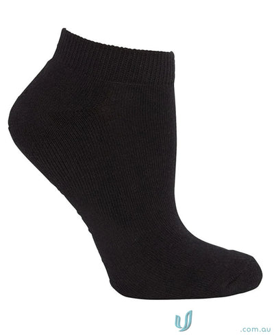 Black ankle sock from Podium Sport 5 Pack, perfect for workwear or uniforms