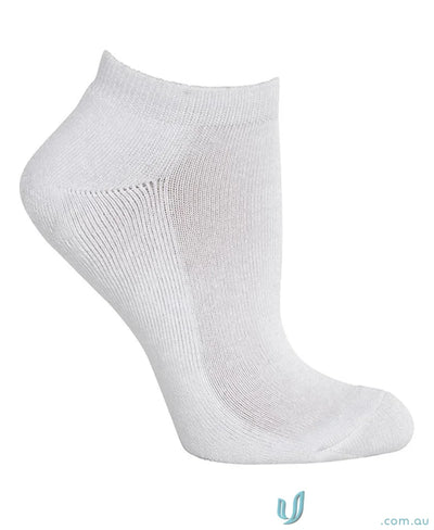 White ankle sock from Podium Sport Pack, perfect for uniforms and workwear