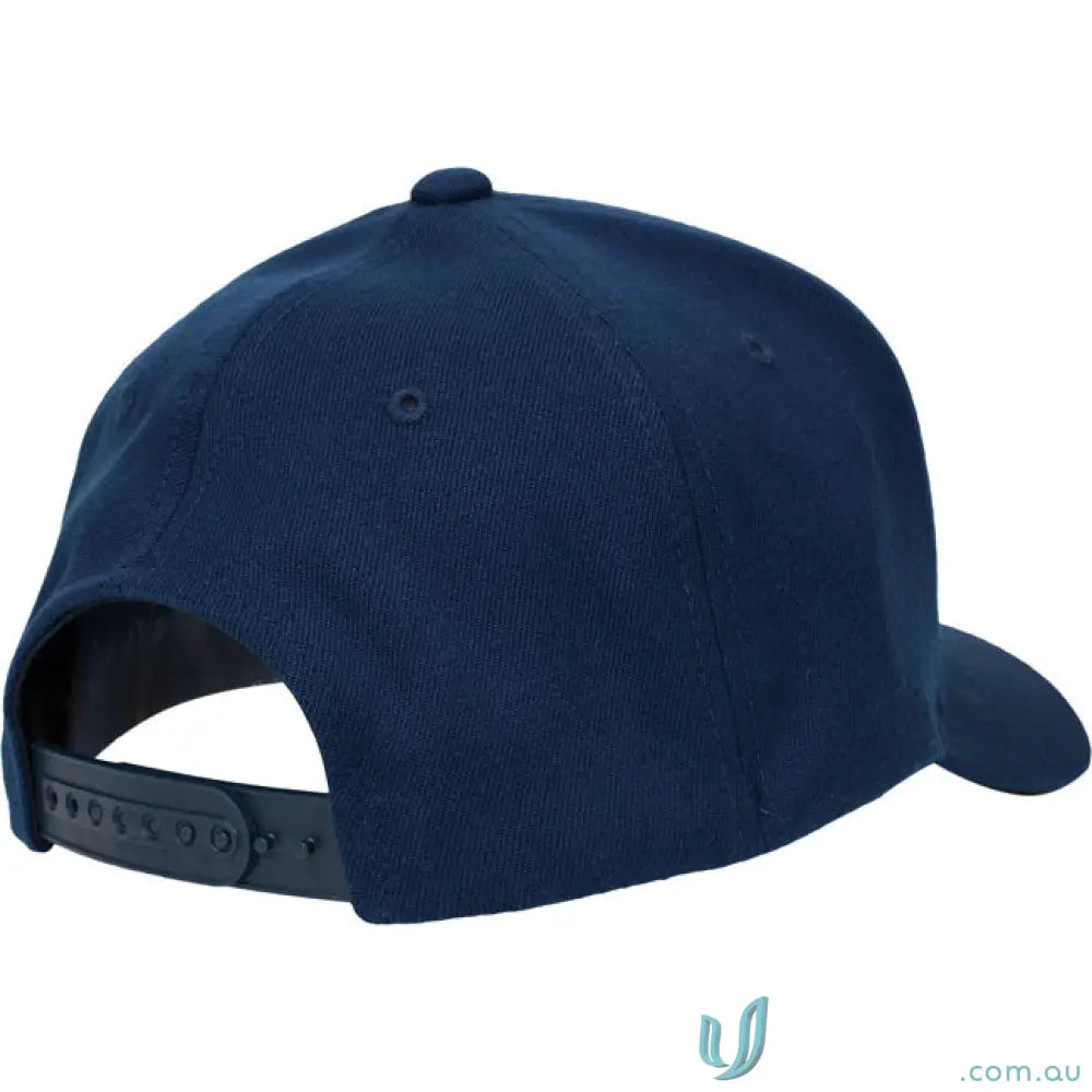 Navy blue QE 3D EMB A-Frame Cap with adjustable snapback for perfect fit all-day wear