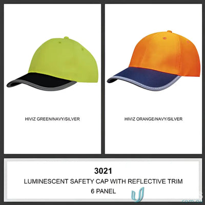Hi-visibility Reflective Trim Safety Cap perfect for workwear and uniforms – faq link included