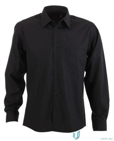 Black mens Rodeo long sleeve dress shirt from the Rodeo L/S Shirt collection