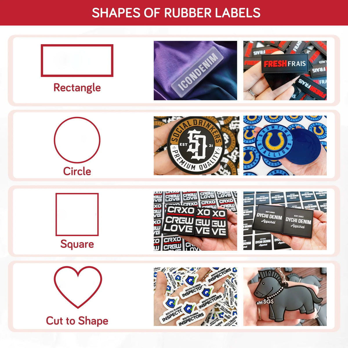 Sew-In Rubber Labels