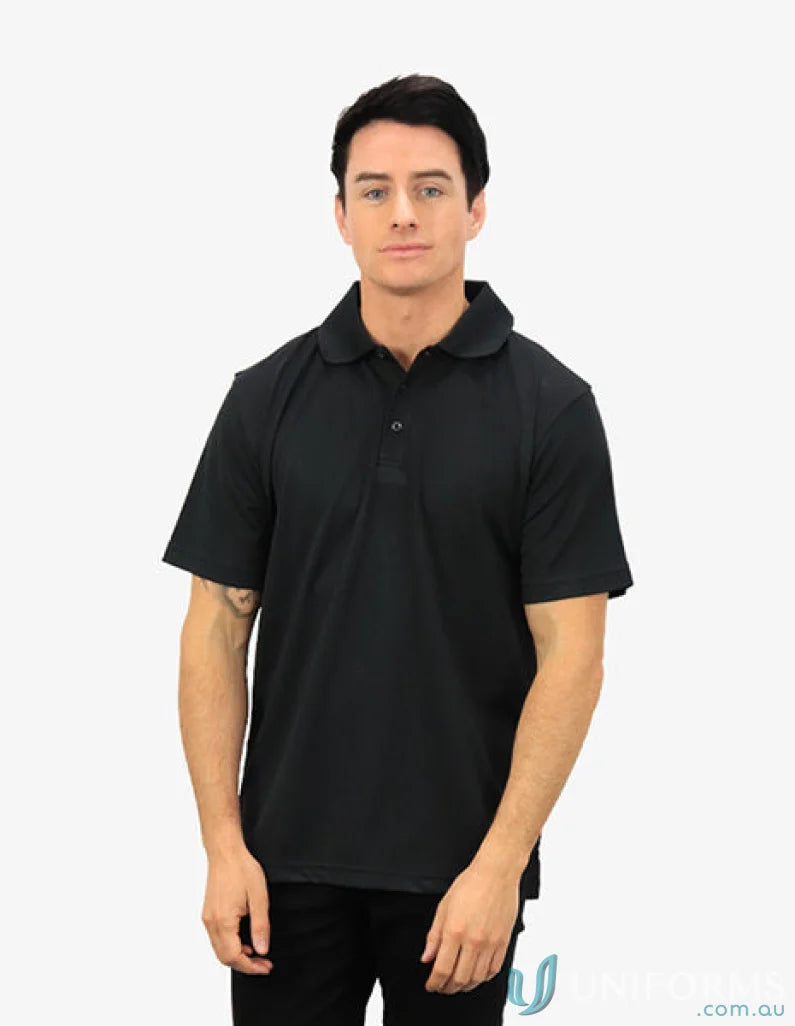Black Scorpion Polo shirt with CoolDry moisture management tech for all-day comfort
