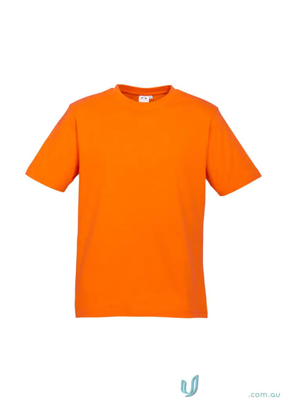 Southport Tee ice short sleeve orange t-shirt with twin needle sleeve for men