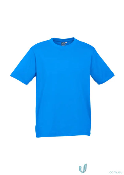 Southport Tee ice short sleeve mens biz collection with twin needle sleeve in bright blue
