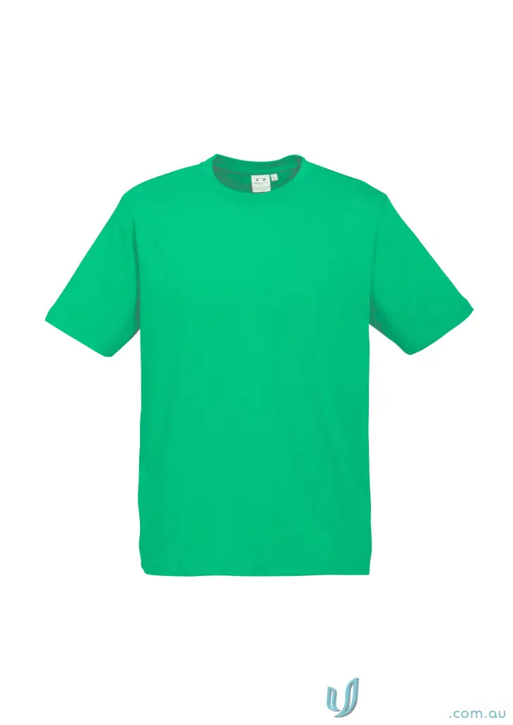 Southport Tee plain green ice short sleeve crew-neck shirt with twin needle sleeve detail