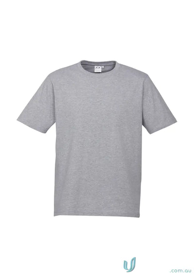 Southport Tee ice short sleeve mens biz collection with twin needle sleeve, grey tee