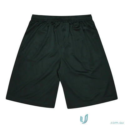 Dark athletic sports shorts perfect for workout, training, or casual workwear looks