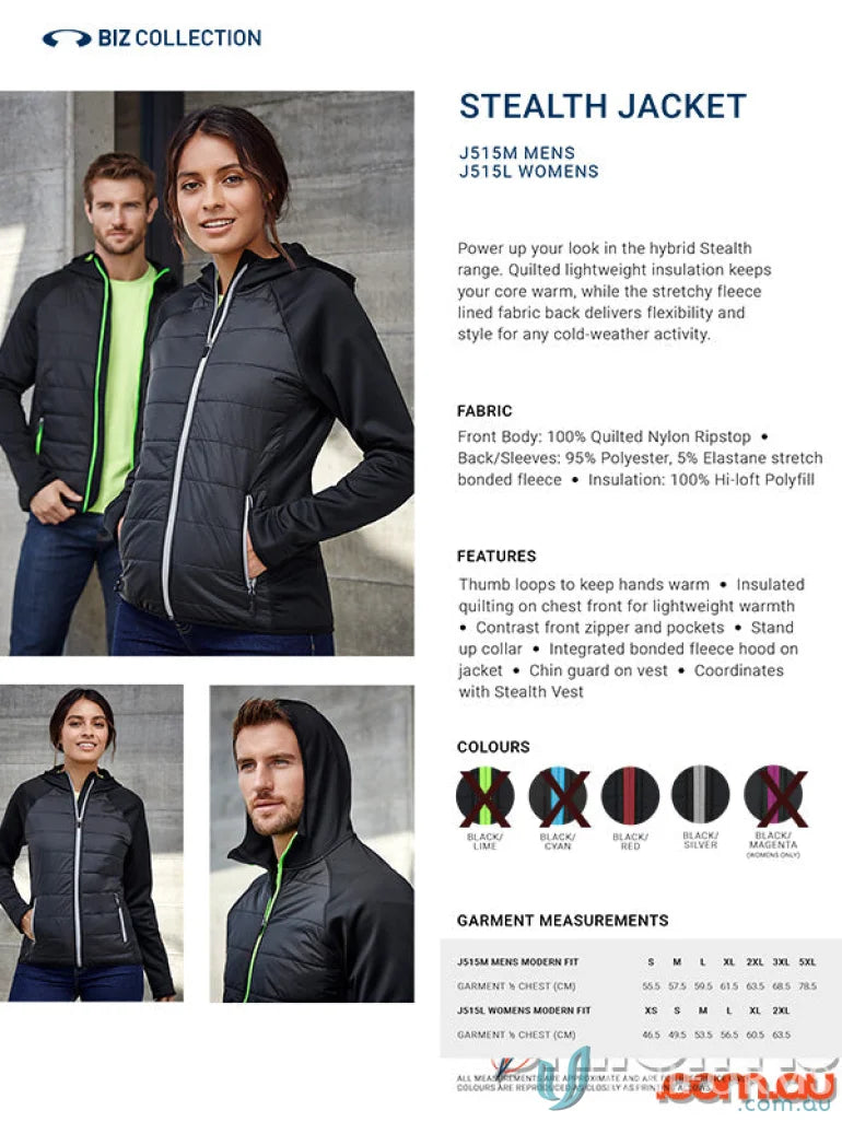 Stealth Hoodie from mens stealth collection showing thumb loops and sleek design
