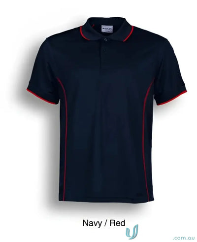 Bocini CP0910 Stitch Polo - Large Sizes in Navy/Red