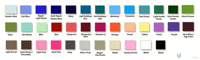 Color swatch palette for Stretch Women’s 9-Pocket Jogger Scrub Set with jumper scrub set style