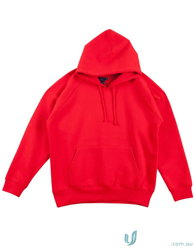 Red hooded sweatshirt from SubZero Youth Hoodie made with warm hug fleece for cozy comfort