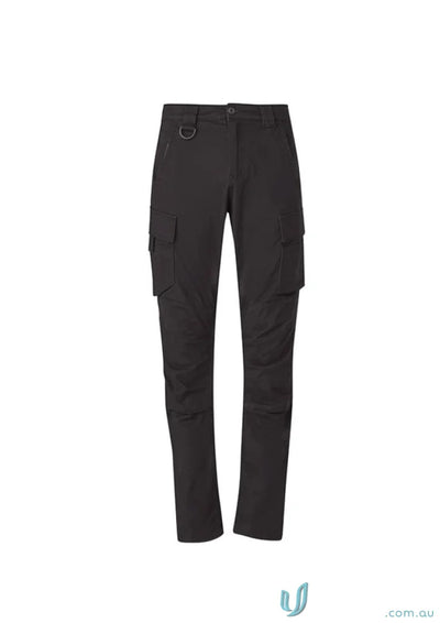 Black Syzmik Streetworx men’s curved cargo pants for streetwear style