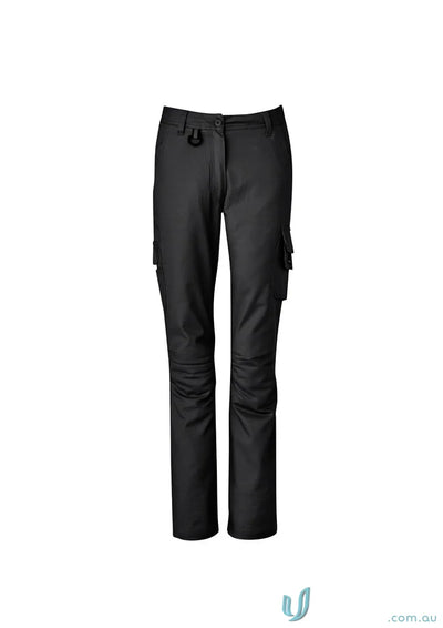 Syzmik Ladies Rugged Cooling Pant ZP704 - women’s rugged black cargo pants for outdoor comfort