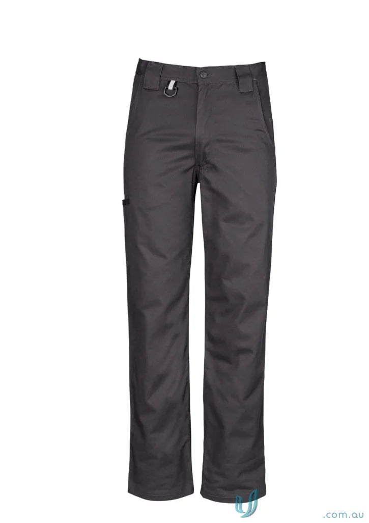 Gray Syzmik Mens Plain Utility Pants Zw002 with wide belt loops for work casuals
