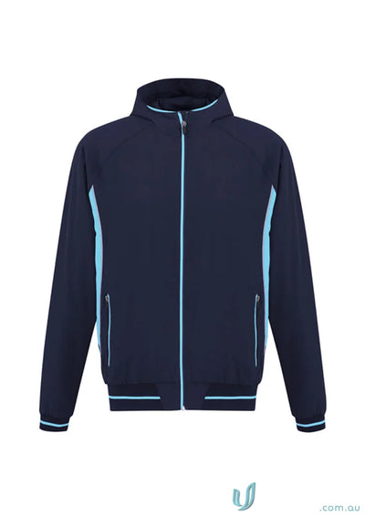 Kids Titan Jacket navy blue with light blue accents from Biz Collection Kids J920K