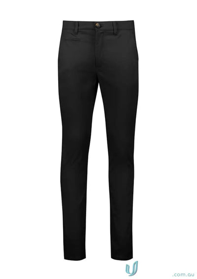Black slim-fit stretch chino pant from men’s Traveller Modern RGP264M collection