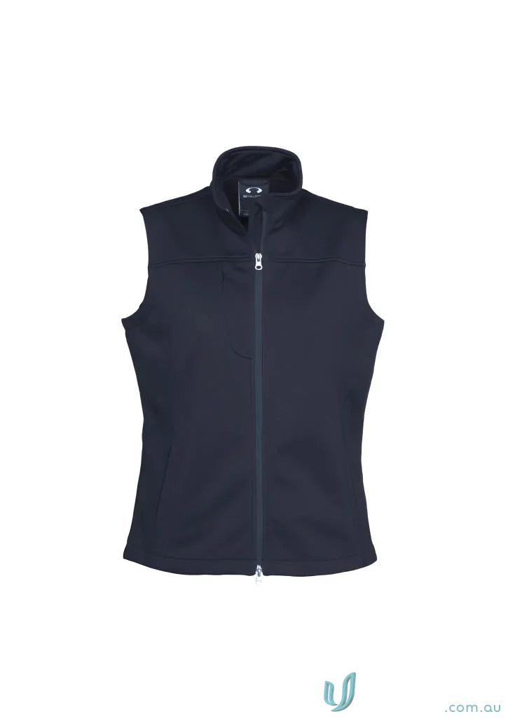 Mens softshell vest from biz tech in dark blue, perfect to stay warm