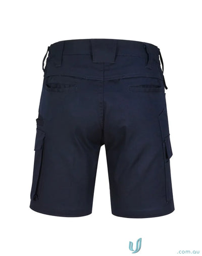 Navy blue unisex cotton stretch rip stop work shorts WP27 unisex cotton