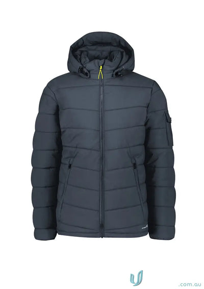Dark blue Unisex Streetworx Hooded Puffer Jacket for casual streetwear style