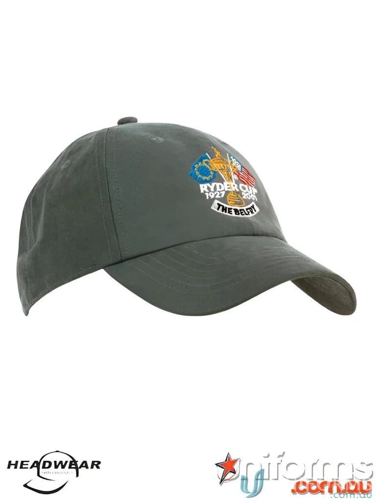 Gray water resistant Polynosic cap, perfect for outdoor wear and sun protection
