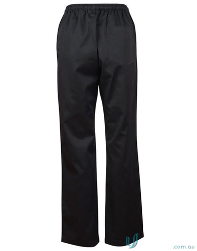 Winning Spirit Chefs Pants with black elastic waistband chefs and patch pocket chefs