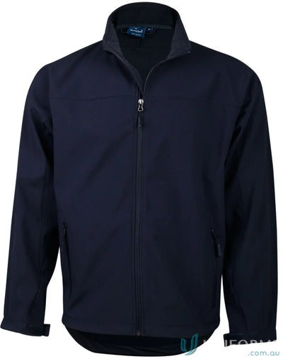 Navy blue Winning Spirit Ladies Rosewall SoftShell Jacket, JK16 Rosewall Softshell style