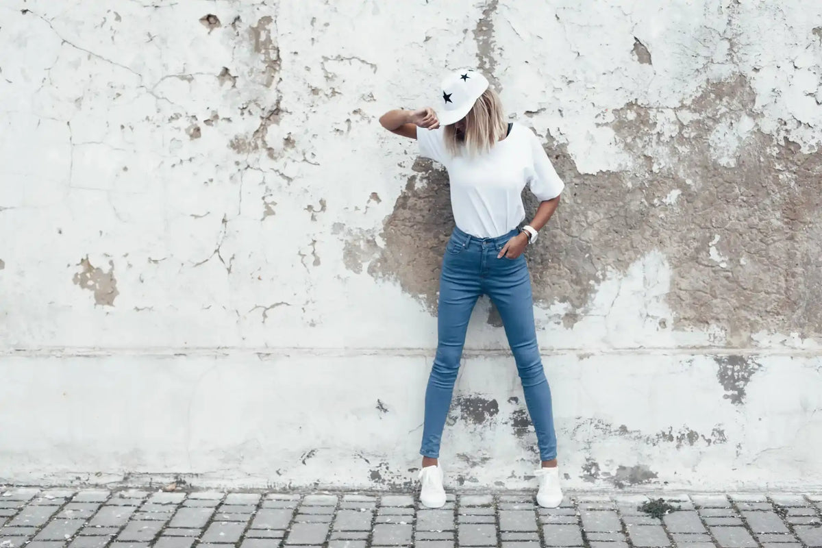 Woman in casual outfit.