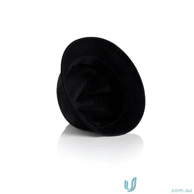 Black brim bucket hat with reinforced short brim from AS Colour Women’s Brim Bucket Hat collection