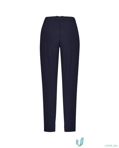 Dark blue womens slim leg pant with bizcare comfort waist for aged care comfort