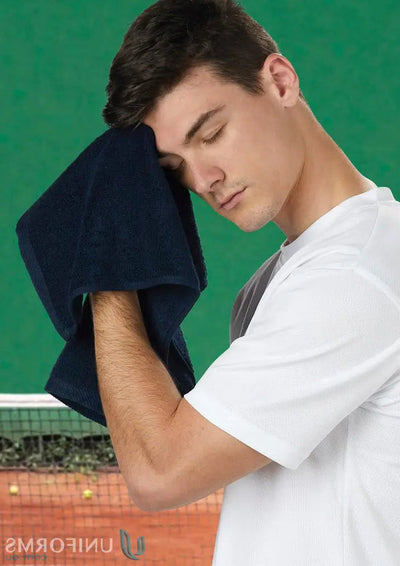 Navy blue Yarn Dyed Cotton Hand Towel perfect for tw02 hand use and dyred cotton hand