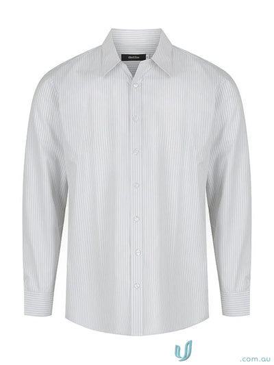 York L/S Shirt striped long-sleeved workwear shirt perfect for uniforms and casual wear
