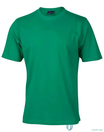 Green short-sleeved ts37k Savvy Tee from Winning Spirit Kids for kids active style
