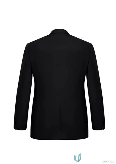 Men’s Siena black suit jacket with non-functional sleeve buttons, perfect button jacket