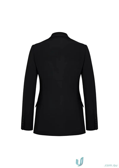 Black tailored blazer from the Biz Collection Siena Longline Jacket with stretch lining